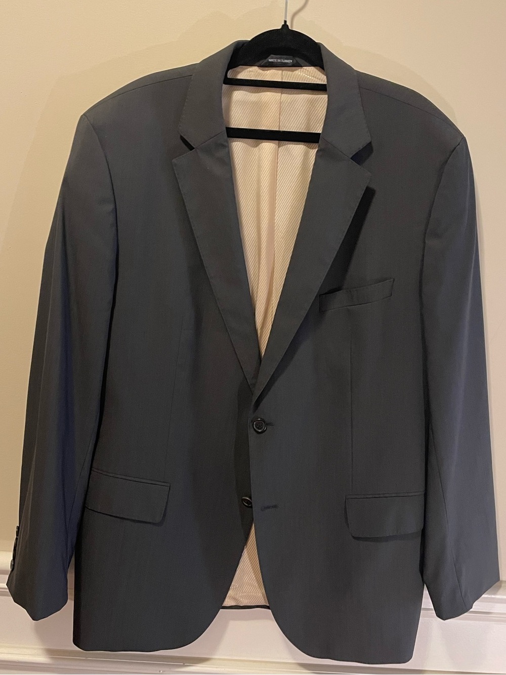 Hugo BOSS Men's 46R Black Two-Button Blazer Coat Jacket James